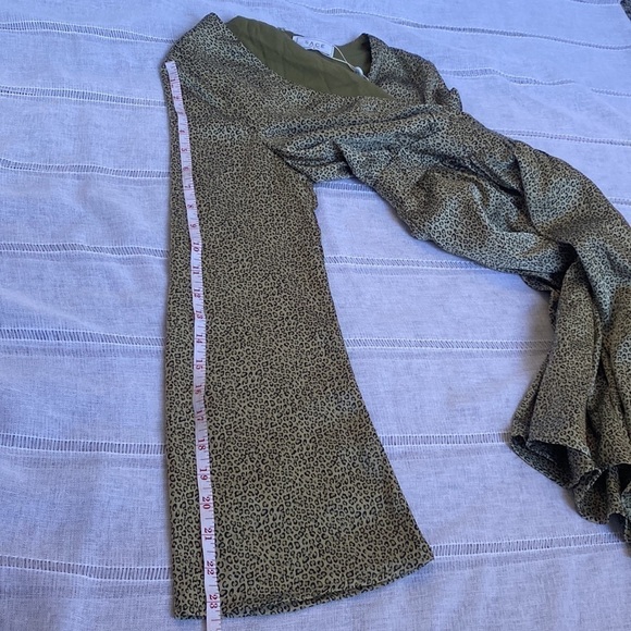 SAGE The Label NWT olive green cheetah mini dress. - Picture 14 of 14